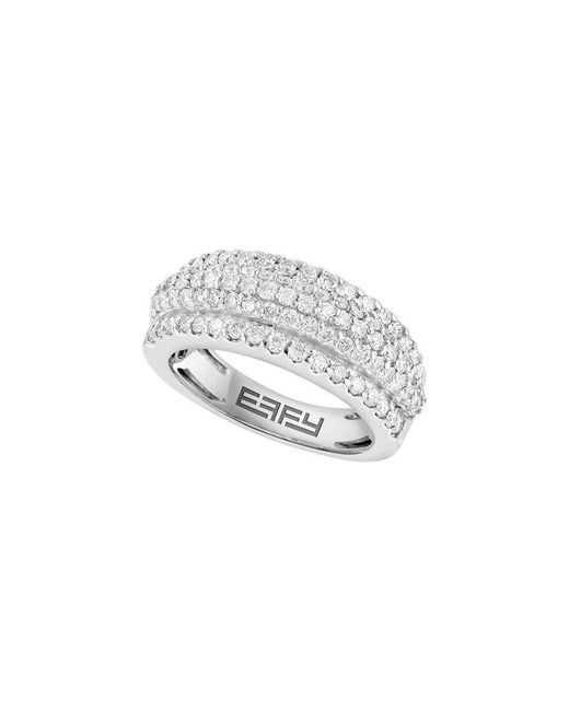 Effy Fine Jewelry White 14K 4.77 Ct. Tw. Diamond & Ruby Ring