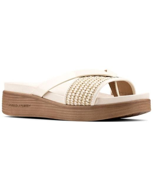 Donald J Pliner White Farrah Sandal
