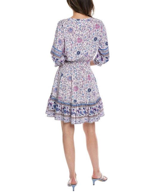 Walker & Wade Blue Kelsey Mini Dress