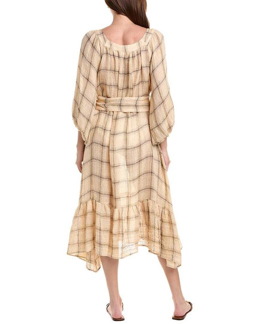 Lisa Marie Fernandez Natural Laure Linen-blend Maxi Dress