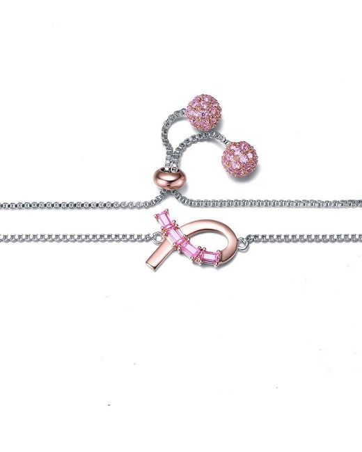 Rachel Glauber White Two-Tone Bracelet