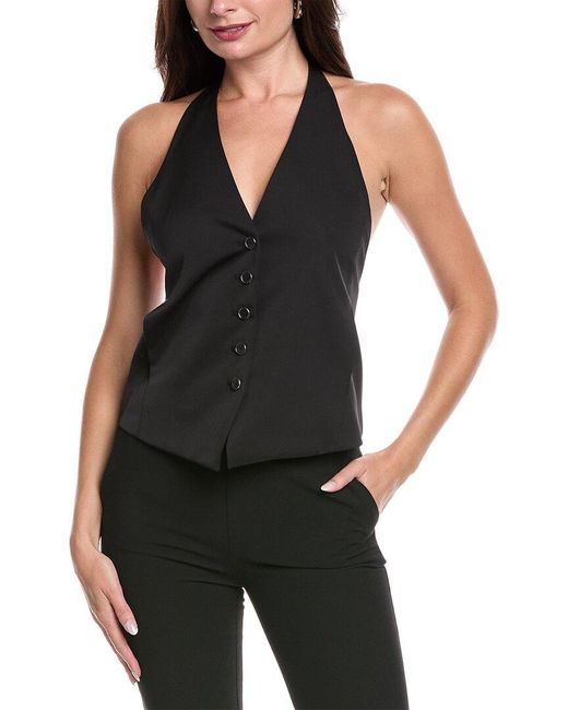 Helmut Lang Black Halter Vest