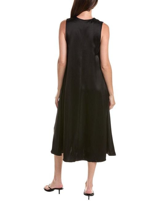 Officine Generale Black Officine Generale Ila Fluid Midi Dress