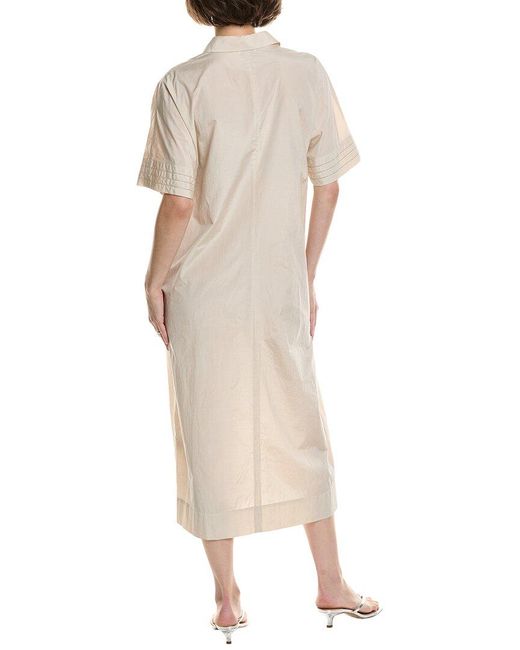 Peserico Natural Midi Shirtdress