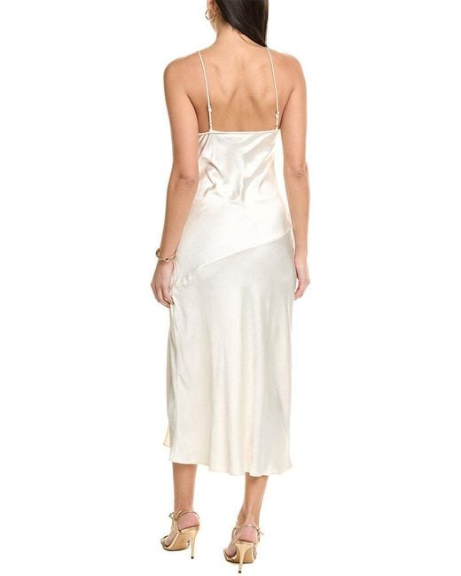 Line & Dot White Maxi Slip Dress