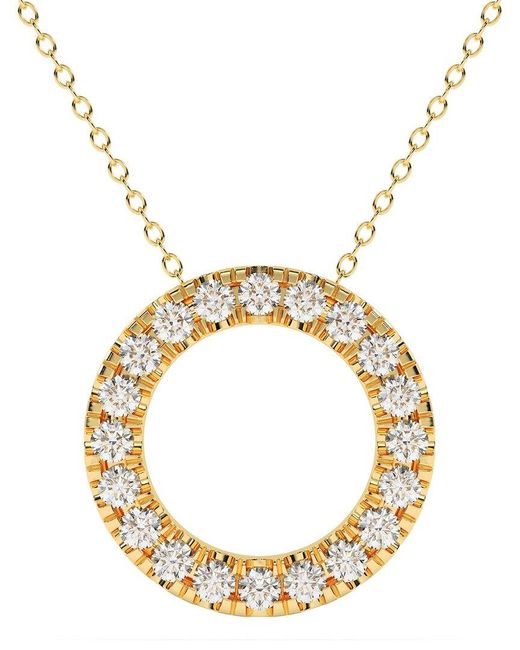 Lab Grown Diamonds Metallic 14k 2.00 Ct. Tw. Lab-grown Diamond Necklace