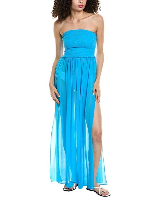 Ramy Brook Blue Calista Maxi Dress