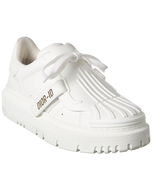 Dior White Id Leather Sneaker