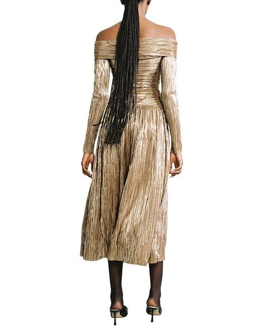 Sabina Musayev Natural Sublime Midi Dress
