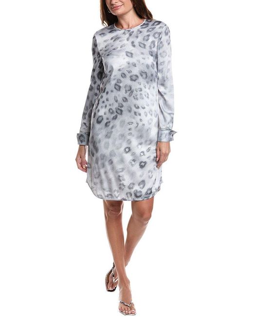 St. John Blue Printed Dress