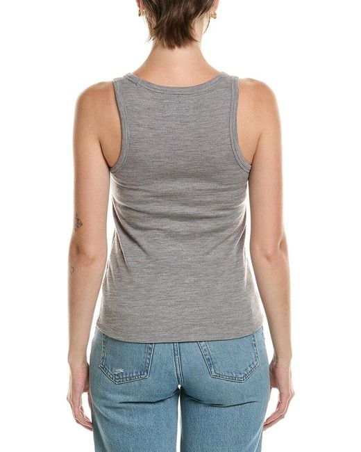 Officine Generale Gray Tatia Wool-Blend Tank