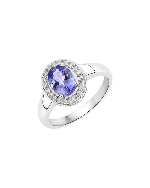 Diana M Blue Fine Jewelry 14k 1.32 Ct. Tw. Diamond & Tanzanite Ring