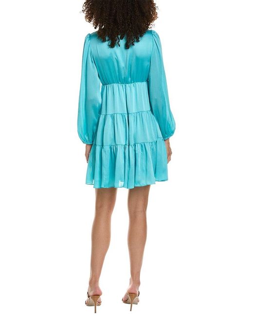 Trina Turk Blue Make Merry Mini Dress