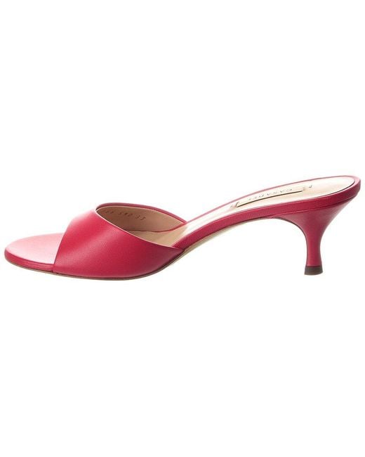 Casadei Pink Julia Leather Sandal