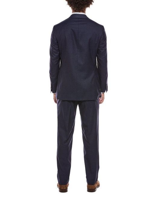 Canali Blue 2Pc Wool Suit for men