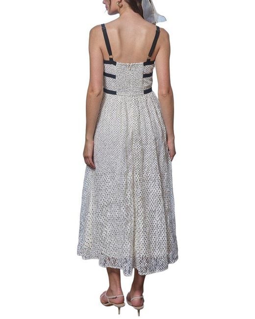 Moon River Gray Midi Dress