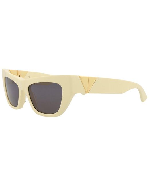 Bottega Veneta White Bv1177S 52Mm Sunglasses