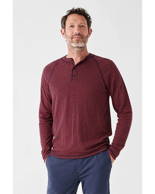 Faherty Brand Red Cloud Henley for men