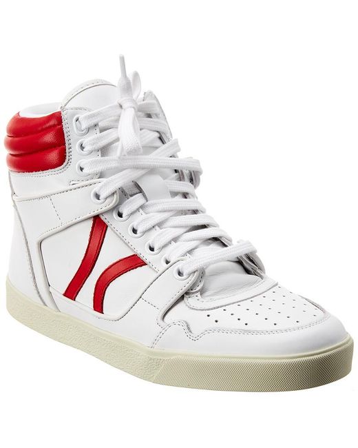 Celine Break Leather Sneaker in White | Lyst UK