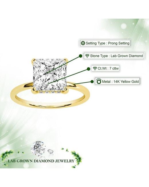 Amairah White 14K 7.00 Ct. Tw. Lab-Grown Diamond Engagement Ring