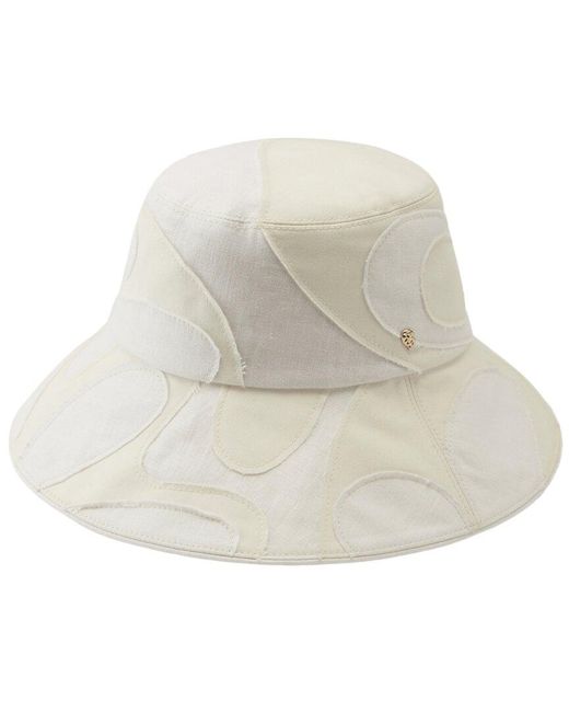 Helen Kaminski White Linen Hat