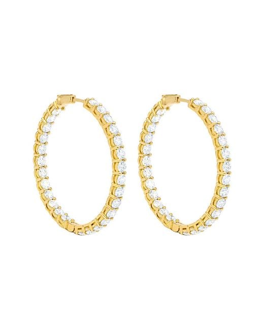 Diana M Metallic Fine Jewelry 18k 10.30 Ct. Tw. Diamond Hoops