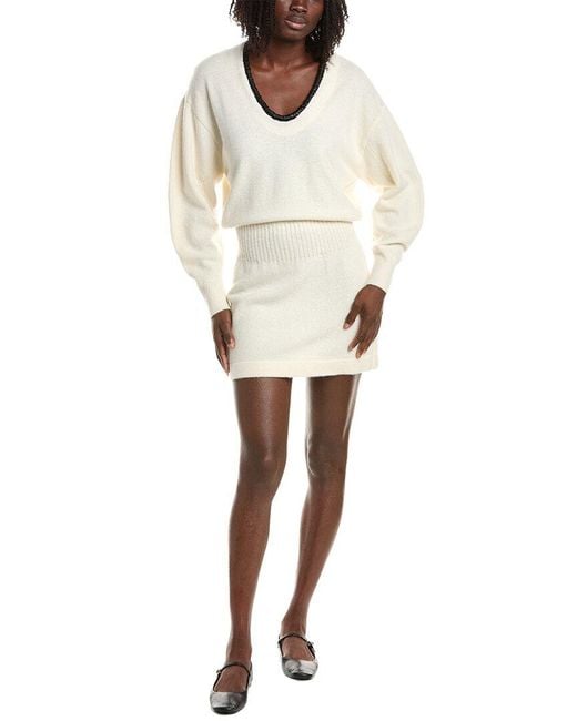 Alexis Natural Colby Wool & Cashmere-Blend Sweaterdress