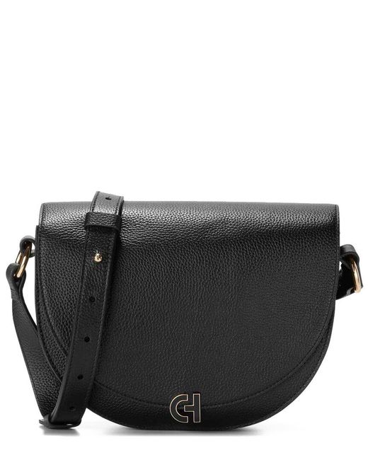 SALE!COLE HAAN♪Evie Chainレザーサドルクロスボディバッグ Cole Haan Evie Leather Saddle Bag in Black | Lyst Canada