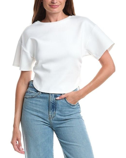 Line & Dot White Gale Top