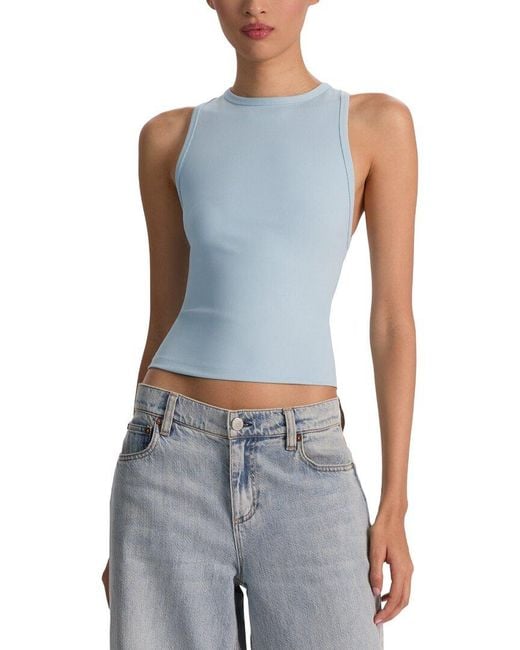 Alice + Olivia Blue Allen Tank