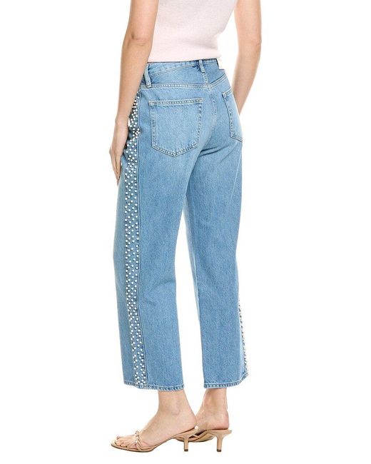 FRAME Blue Atelier Le Jane Daylight Pearl Crop Jean