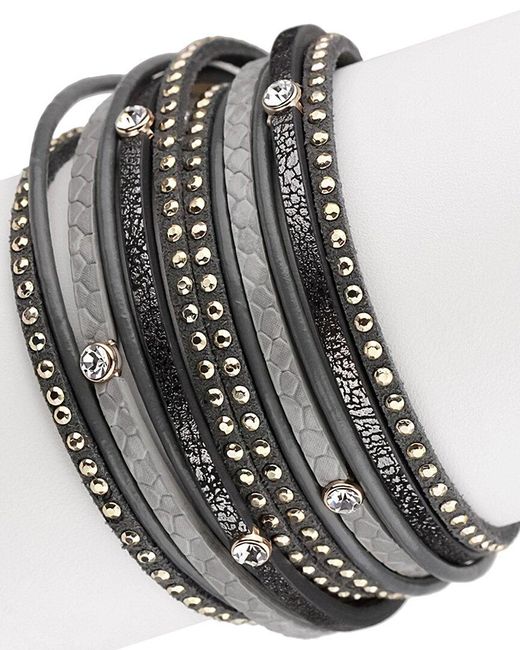 Saachi Black Multi Strand Bracelet