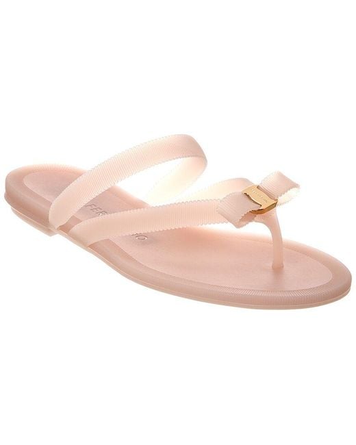 Ferragamo Pink Jealsa Jelly Sandal