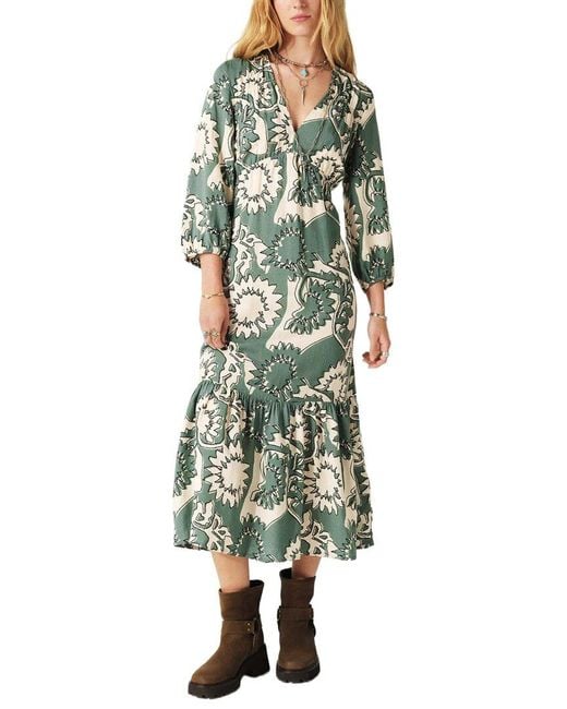 Ba&sh Green Ferae Dress