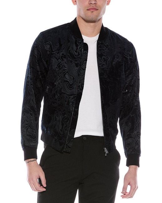 Boss Black Burnout Velvet Slim Fit Jacket for men