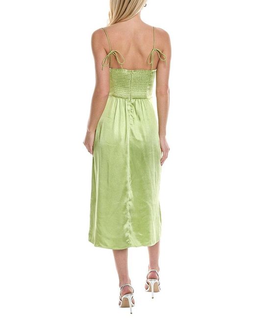 REVERIEE Green A-Line Dress
