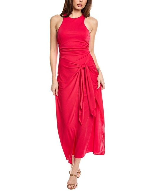 Cinq À Sept Red Andie Midi Dress