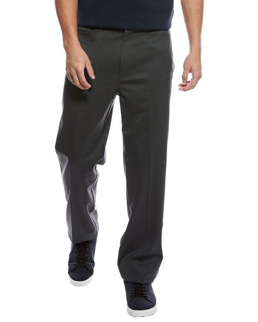 Theory Black Wool-Blend Pant for men