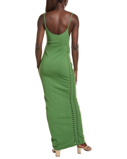 Paris Georgia Green Elemental Color Contrast Maxi Dress