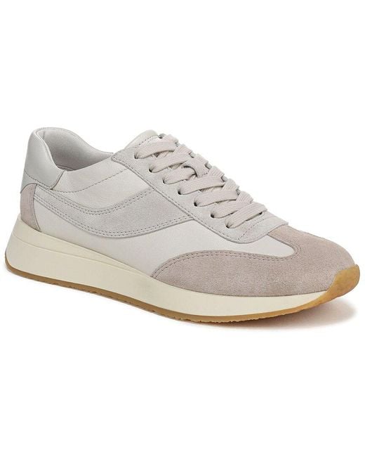 Vince White Olla Runner Leather Sneaker