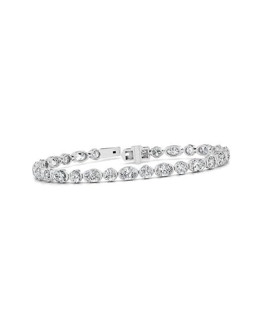 Lab Grown Diamonds White 14K 9.10 Ct. Tw. Lab-Grown Diamond Tennis Bracelet