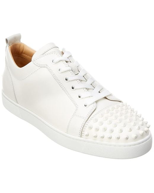 Christian Louboutin Louis Junior Leather Sneaker in White for Men ...