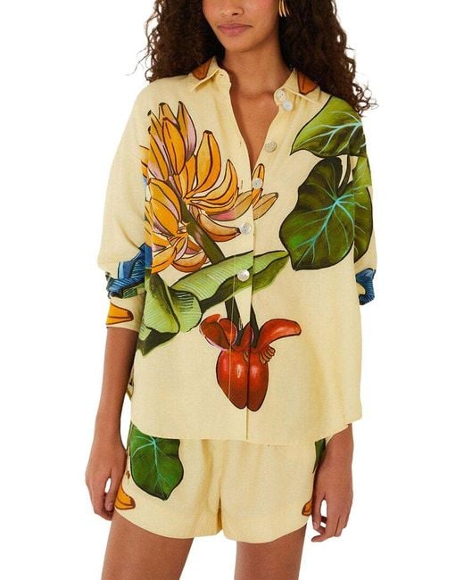 AMINA GLAM Yellow Shirt & Short Set