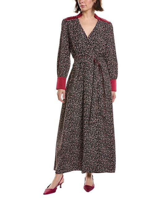 Pascale La Mode Brown Long Sleeve Maxi Dress