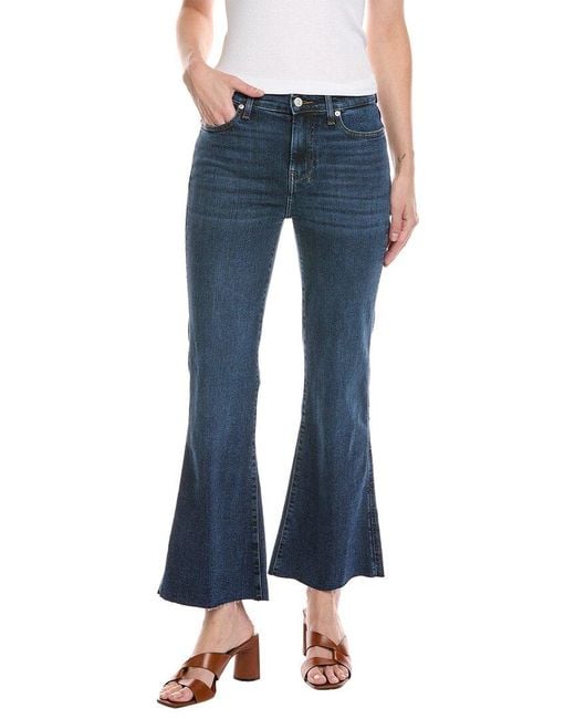 7 For All Mankind Blue Slim Illusion Cropped Dojo Gilbert Jean