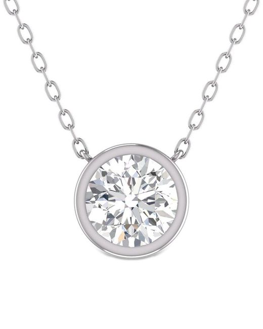 Lab Grown Diamonds White 14k 0.50 Ct. Tw. Lab Grown Diamond Necklace