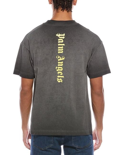 Palm Angels Black Decoding Palm Culture T-Shirt for men