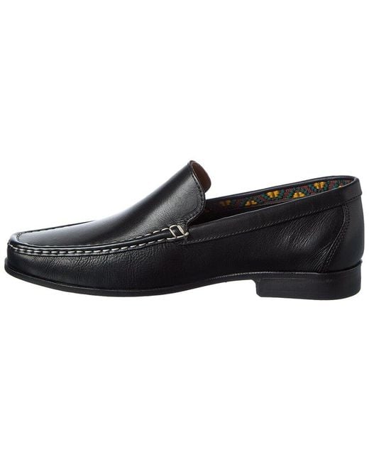 Donald J Pliner Black Reuben61 Leather Slip-on for men