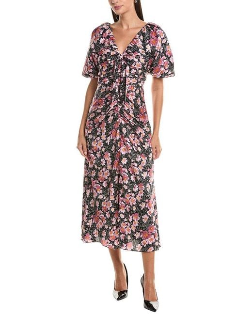 Cinq À Sept Black Brenton Floral Dress