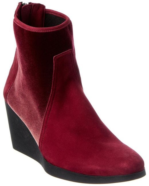 Arche Red Vitage Suede Bootie